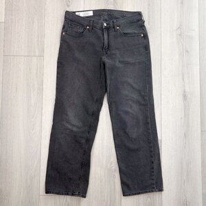 GAP Womens 90s Loose Mid Rise Straight Jeans Black 28/6P